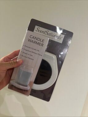 NEW!ScentSationals White Candle Warmer